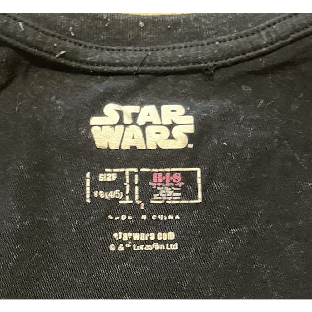 Star Wars Mineral Washed Black T Japanese Darth Vader Storm Trooper Youth XS 4/5 - Picture 2 of 5